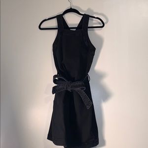 Black denim Pinafore